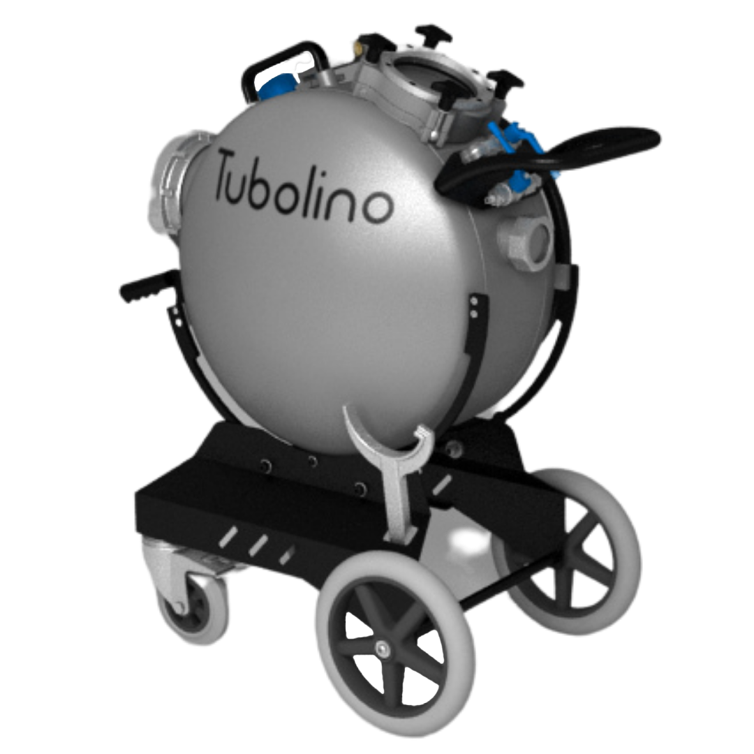 Inversion drum 600 6" with trolley