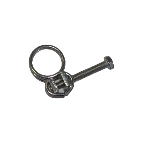 Double wire hose clamp for level glass